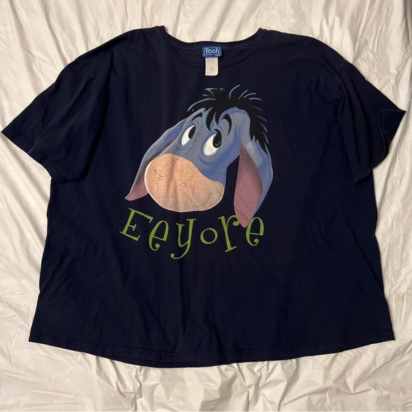 Vintage 90s Y2K Disney Winnie the Pooh Eeyore 4XL Adult Tee - Picture 3 of 6